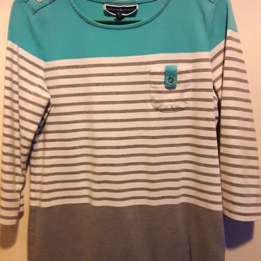 3/4 sleeve heavy weight top